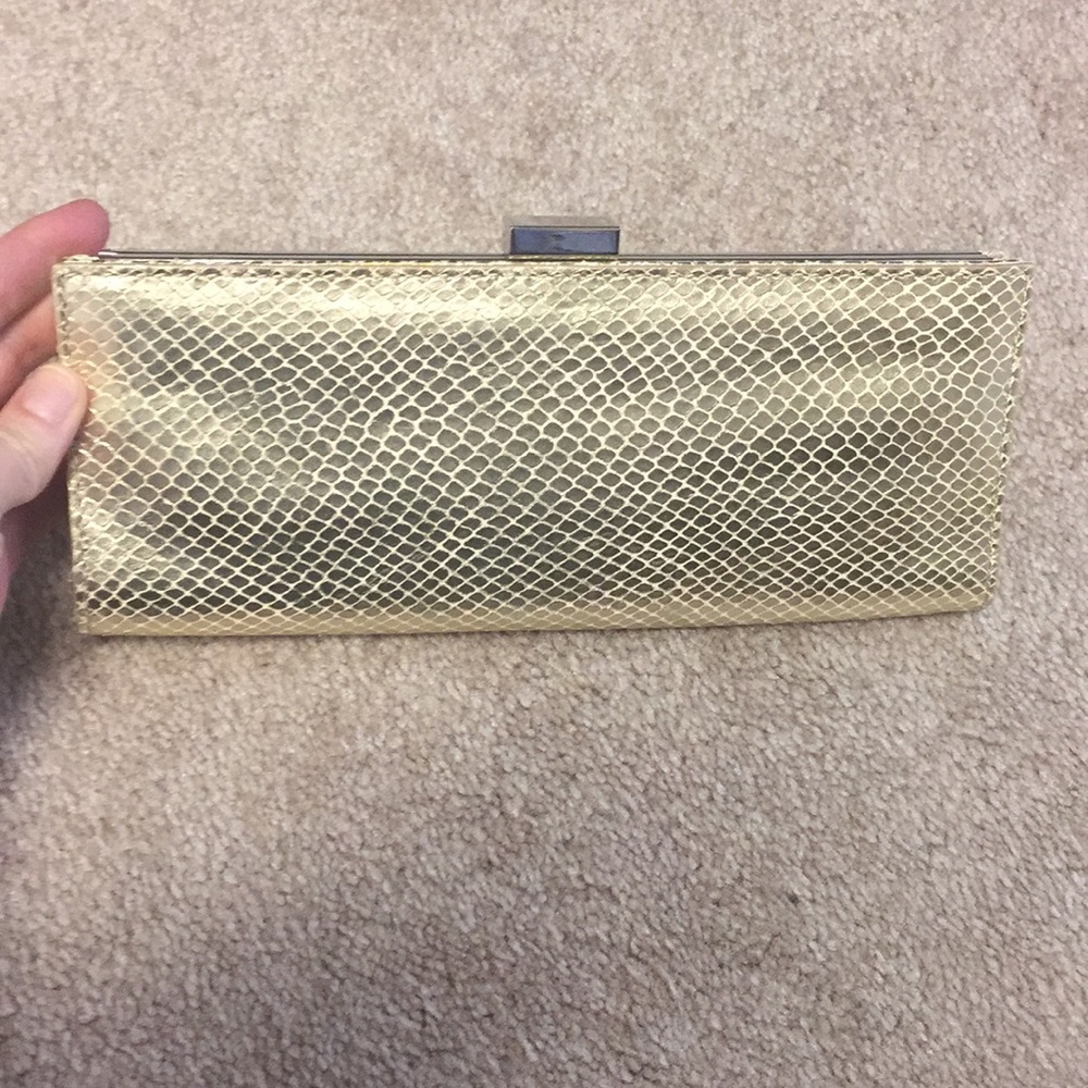 Gold Adrienne Vittadini clutch